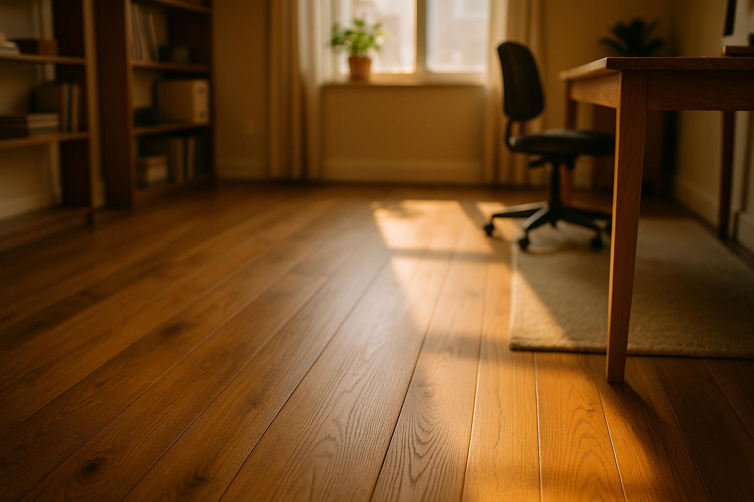 Hardwood Cost Sunlit Home Office — Murfreesboro Flooring